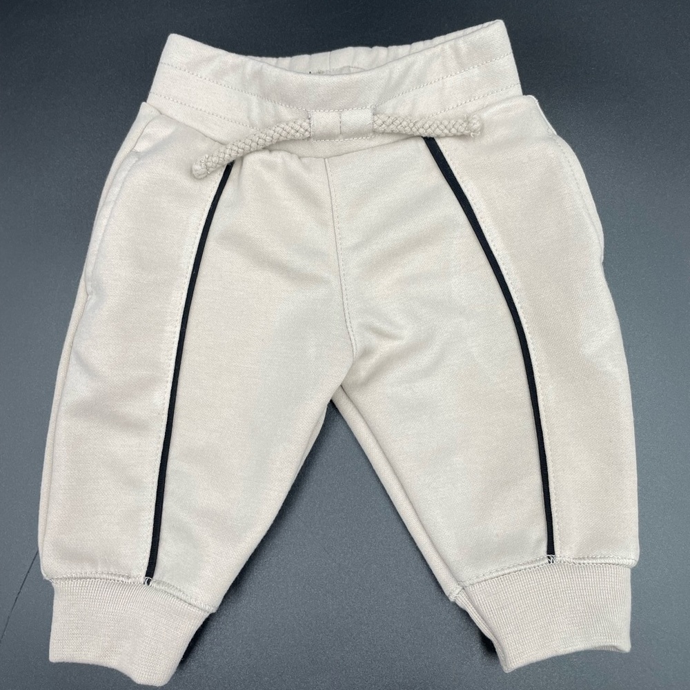 Boys infant baby 0-3m River Island mini beige joggers